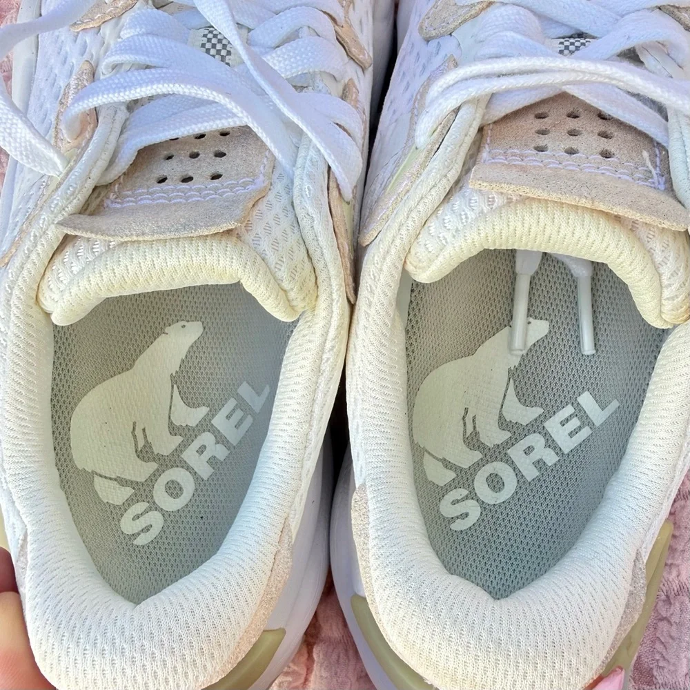 Sorel Kinetic RNEGD Lace Sneakers - White/Light Dove - Women’s 6.5 - Picture 9 of 9